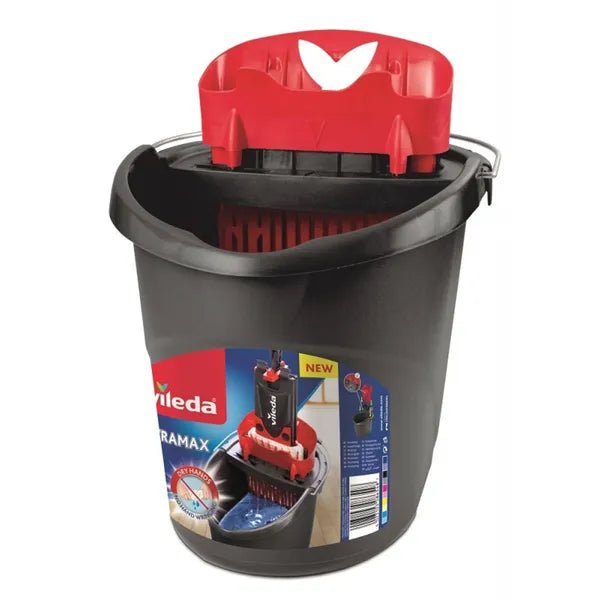 Vileda Ultramax lapos felmosó szett, 34 cm fej, 120 cm nyél, vödör