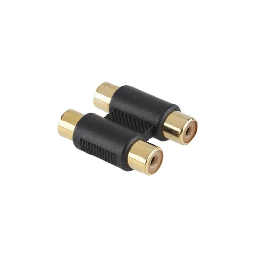 RCA aljzat–aljzat 2x2 aranyozott összekötő adapter