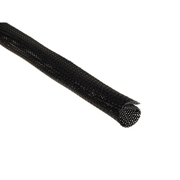 Fekete kábelrendező harisnya, 85 mm széles, 1,8 m, tépőzáras