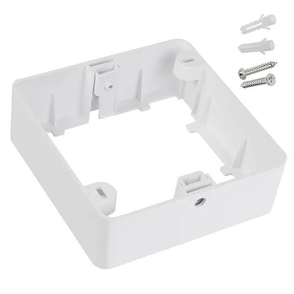 Felületre szerelhető adapter keret 9 W, 120×120 mm LED panelhez, fehér