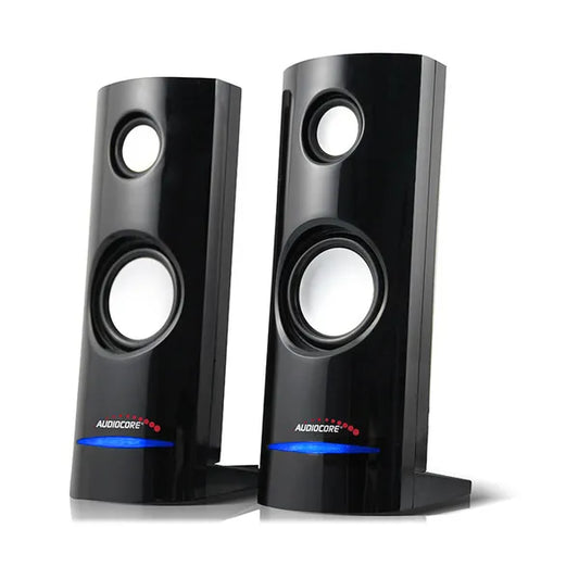 Audiocore AC860 2.0 USB fekete számítógép hangszóró pár 8 W