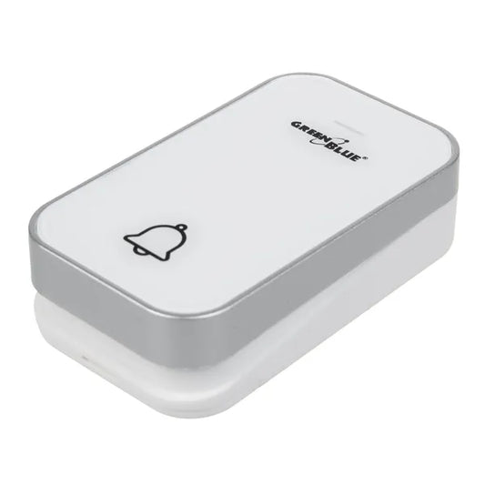 GreenBlue GB158 W vezeték nélküli csengőgomb, elemmentes, 200 m, IP44, fehér