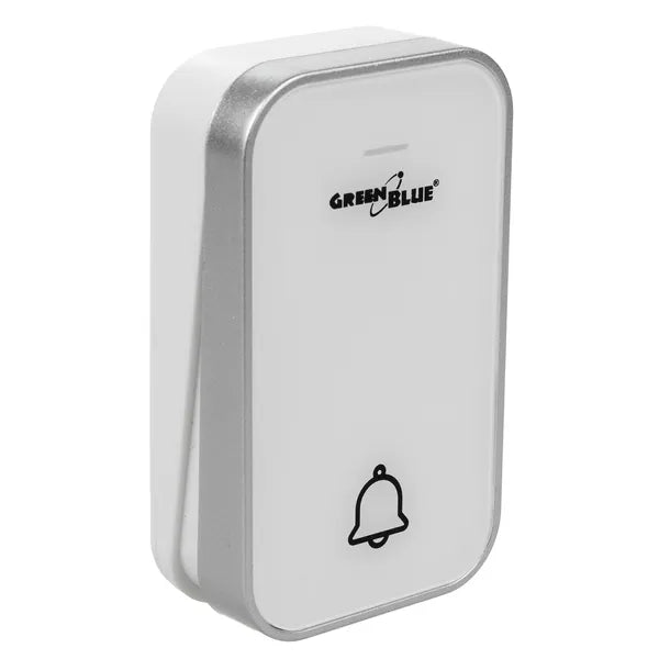 GreenBlue GB158 W vezeték nélküli csengőgomb, elemmentes, 200 m, IP44, fehér