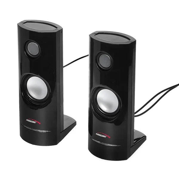 Audiocore AC860 2.0 USB fekete számítógép hangszóró pár 8 W