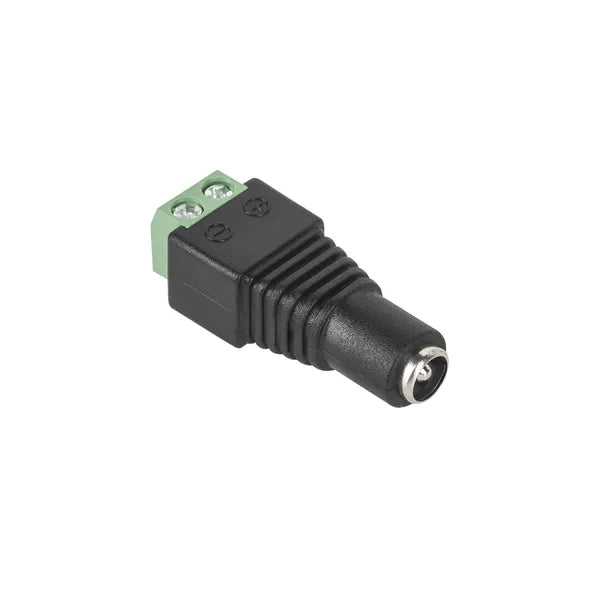 DC tápcsatlakozó aljzat 2,5/5,5 mm, csavaros gyorscsatlakozó