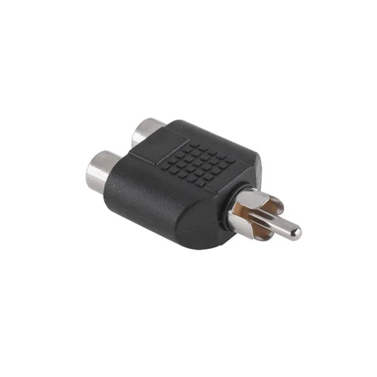 RCA elosztó dugó 1 apa – 2 anya csatlakozó, audio splitter