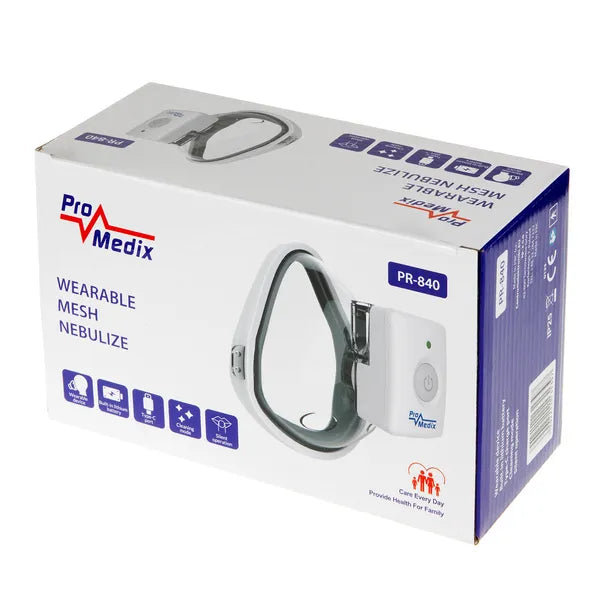 Promedix PR-840 hordozható hálós inhalátor USB-s készlet gyerek/felnőtt maszk