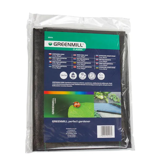 Fekete gyomfogó PP agrotextil 1×5 m 100 g/m²