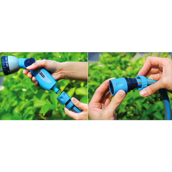 Cellfast 3/4'' stop gyorscsatlakozó kerti locsolótömlőhöz, ABS/acél