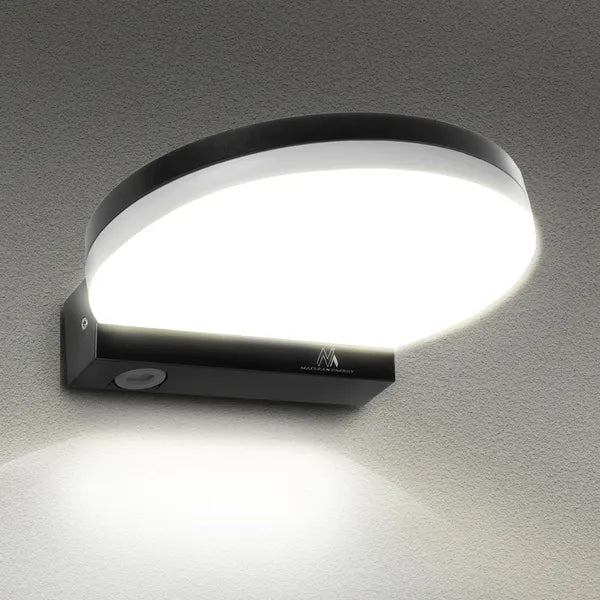 Fekete kültéri LED lámpa 15 W, IP65, 1300 lm, 4000 K Maclean MCE346