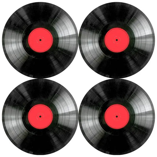 Kerek asztali alátét szett 4 db, 33 cm, vinyl minta, mosható filc
