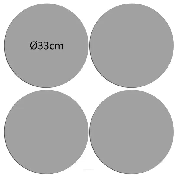 4 db-os kerek filc asztali alátét szett, Almond mintás, Ø33 cm
