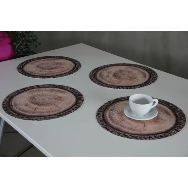 Robina kerek asztali filc alátét szett, 4 db, 33 cm, mosható
