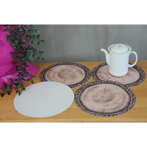 Robina kerek asztali filc alátét szett, 4 db, 33 cm, mosható