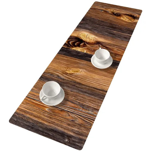 Ökofilc asztali futó, fa mintás, 115×40 cm, 1,5 mm vastag
