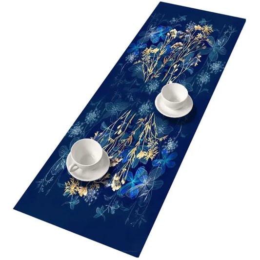 Fekete Midnight filc asztali futó 115×40 cm, 1,5 mm vastag