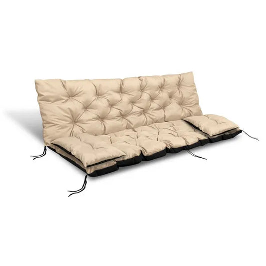 Vízlepergető kerti párnaszett 150×60×50 cm + 2 db 42×42 cm, bézs