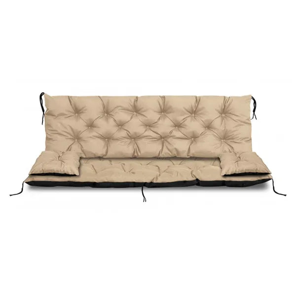 Vízlepergető kerti párnaszett 150×60×50 cm + 2 db 42×42 cm, bézs