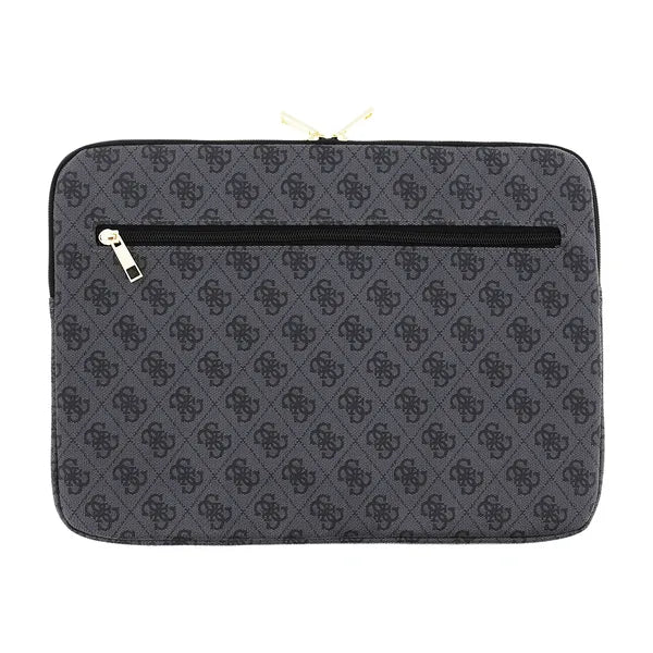 Guess 4G szürke 13" PU bőr notebook tok cipzáras hátzsebbel