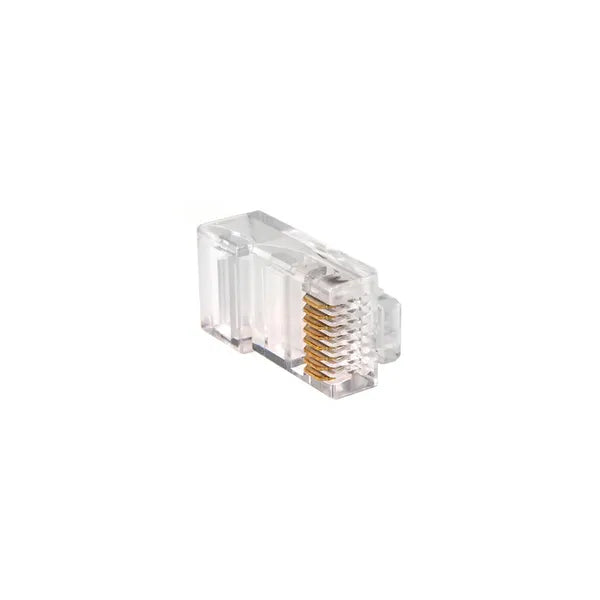 RJ45 8P8C Cat5e csatlakozó dugó sodrott kábelhez, 100 db