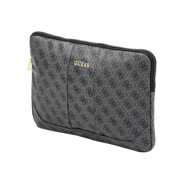Guess 4G szürke 13" PU bőr notebook tok cipzáras hátzsebbel
