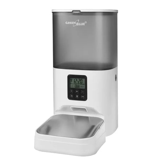 GreenBlue automata állateledel adagoló 6 l, LCD, USB/elemes, 8 étkezés