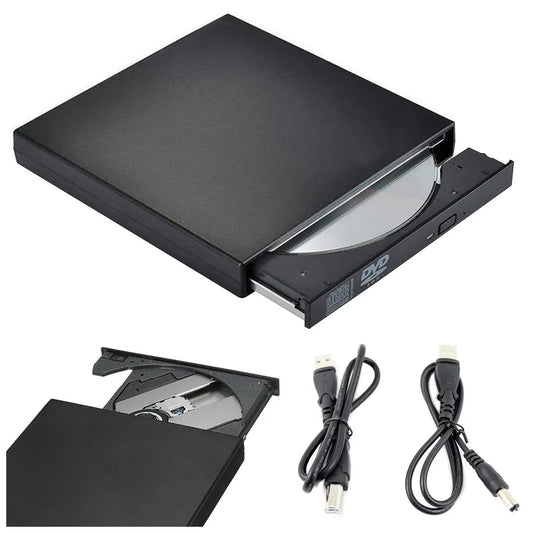 Külső cd-r/dvd-rom/rw meghajtó USB 2.0, fekete
