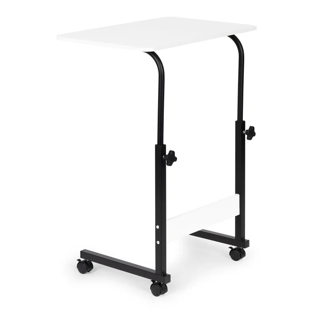 ModernHome Mobil Asztal, Laptop Asztal - Magasságállítással, Kerékzárakkal, MDF Tetejű