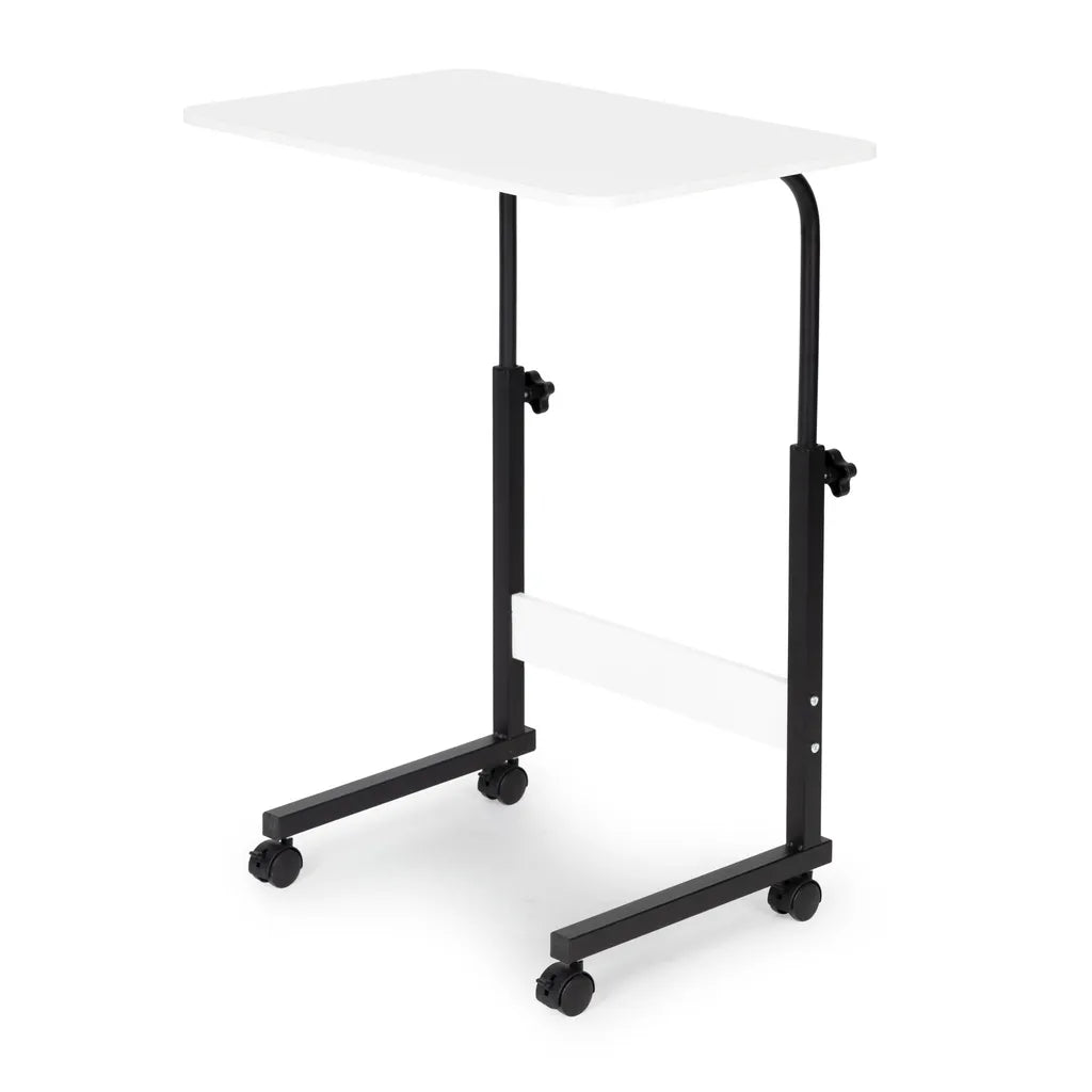 ModernHome Mobil Asztal, Laptop Asztal - Magasságállítással, Kerékzárakkal, MDF Tetejű