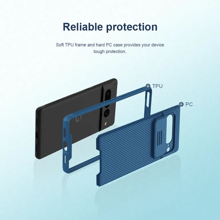Nillkin CamShield PRO hátlap a Google Pixel 7 Pro-hoz Fekete