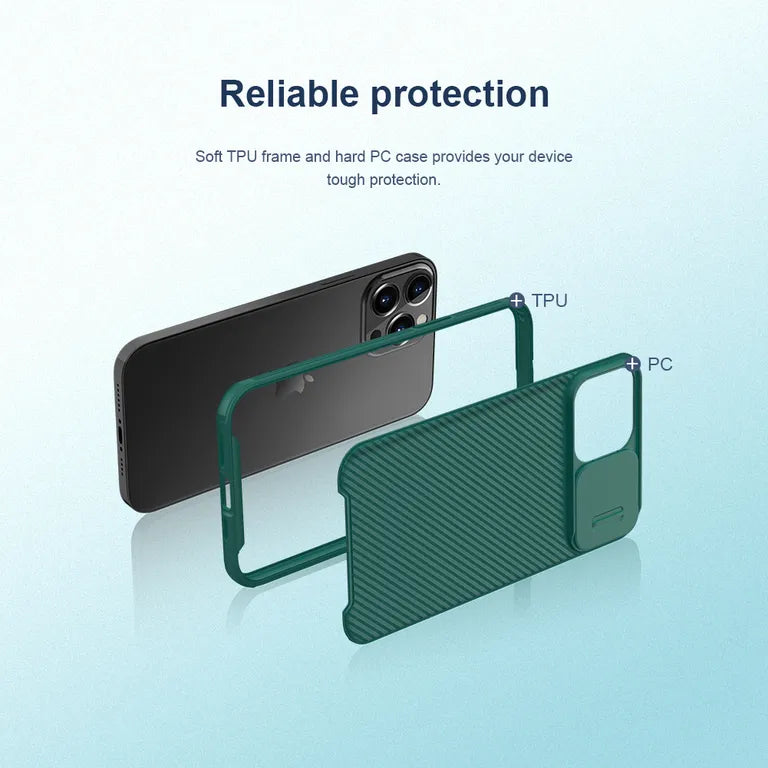 Nillkin CamShield Pro hátlap Apple iPhone 13 Pro Max készülékhez Fekete