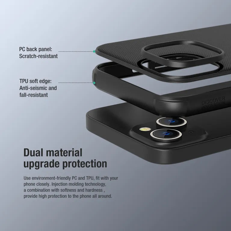 Nillkin Super Frosted PRO mágneses Zadní Kryt pro Apple iPhone 13/14 fekete tok