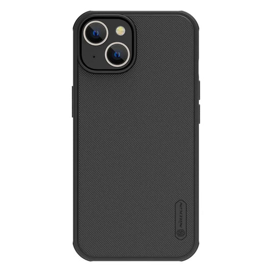 Nillkin Super Frosted PRO Zadní Kryt pro Apple iPhone 13/14 fekete (logó kivágás nélkül) tok