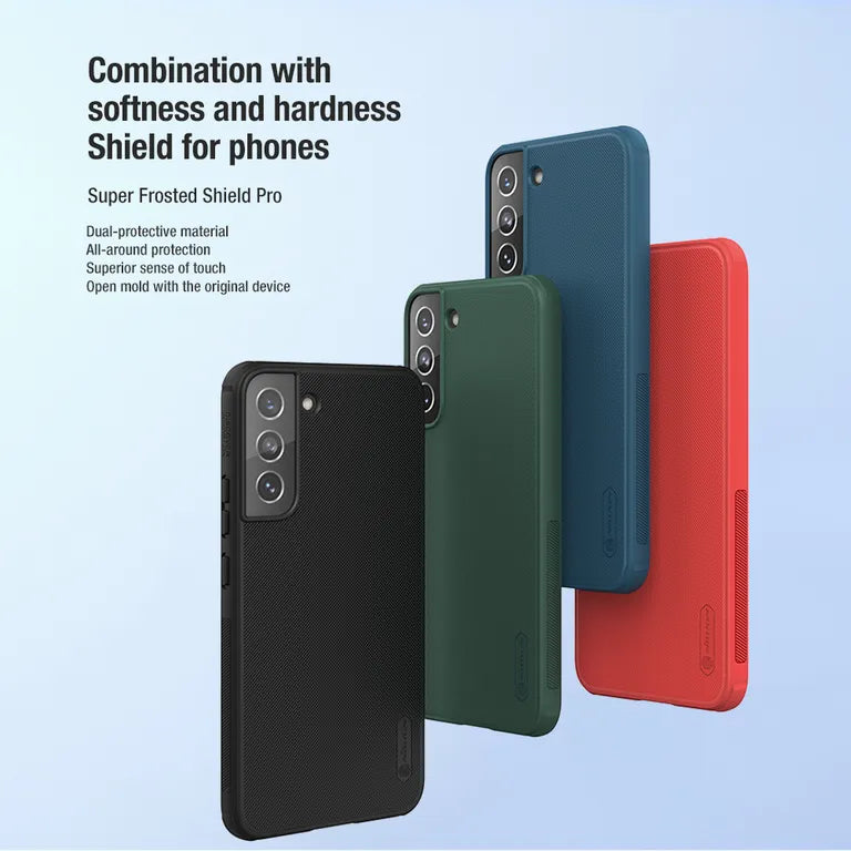 Nillkin Super Frosted Shield Pro tok SAMSUNG S22 készülékhez (fekete)