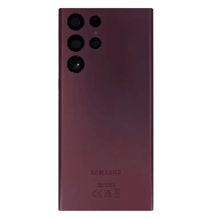 Samsung S908B Galaxy S22 Ultra Kryt Baterie Burgundy (szervizcsomag)