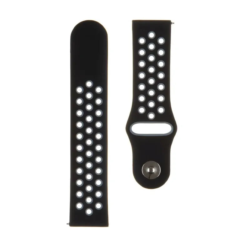 Tactical 267 Dupla szilikon szíj 22mm Fekete/szürke