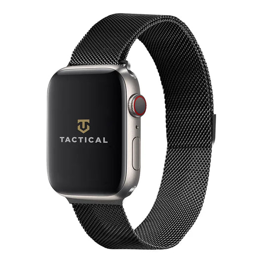 Tactical 351 Loop mágneses fémszíj Apple Watch 1/2/3/4/4/5/6/7/8/7/7/7/SE 42/44/45mm fekete színű órához