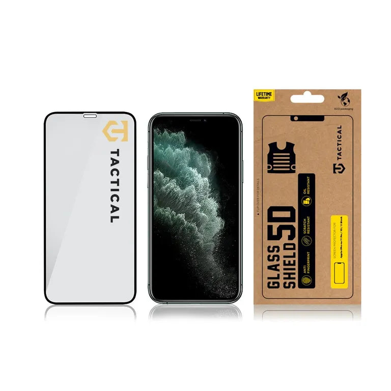 Tactical Glass Shield 5D sklo pro Apple iPhone 11 Pro/ XS/ X fekete