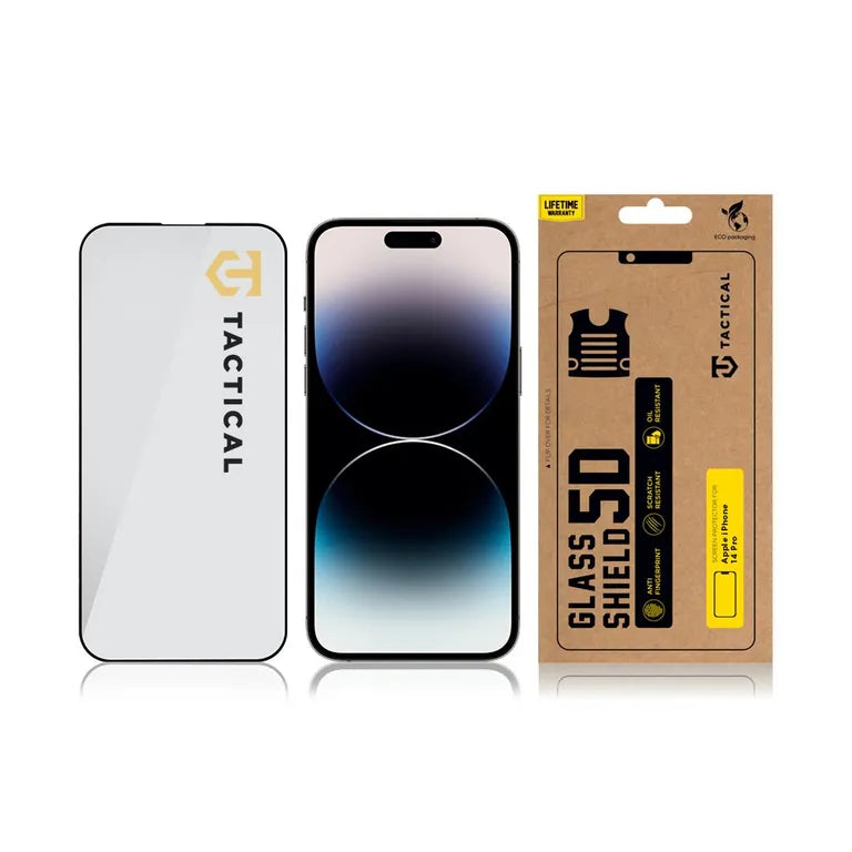 Tactical Glass Shield 5D sklo pro Apple iPhone 14 Pro fekete