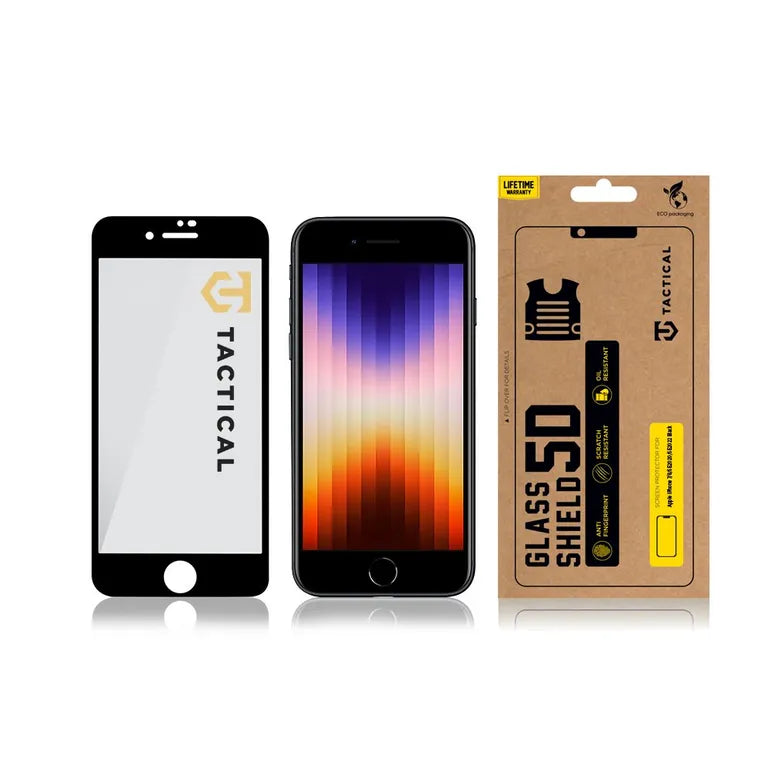 Tactical Glass Shield 5D sklo pro Apple iPhone 7/8/SE2020/SE2022 fekete