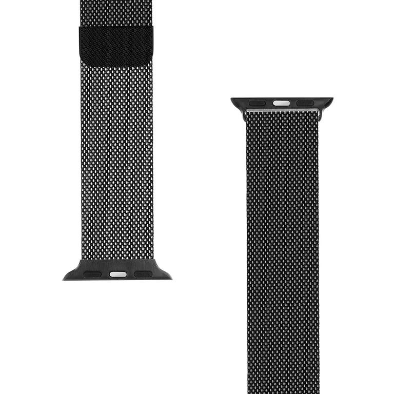 Taktikai 333 Loop mágneses fémszíj Apple Watch 1/2/3/4/4/5/6/7/8/7/8/7/8/SE 38/40/41mm Fekete