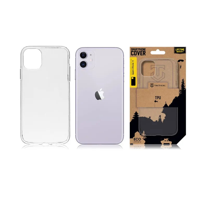 Taktikai TPU Kryt pro Apple iPhone 11 átlátszó tok