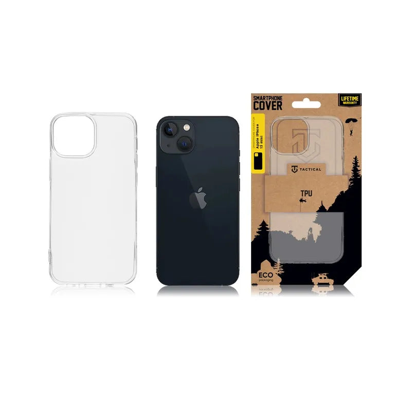 Taktikai TPU Kryt pro Apple iPhone 13 Mini átlátszó tok