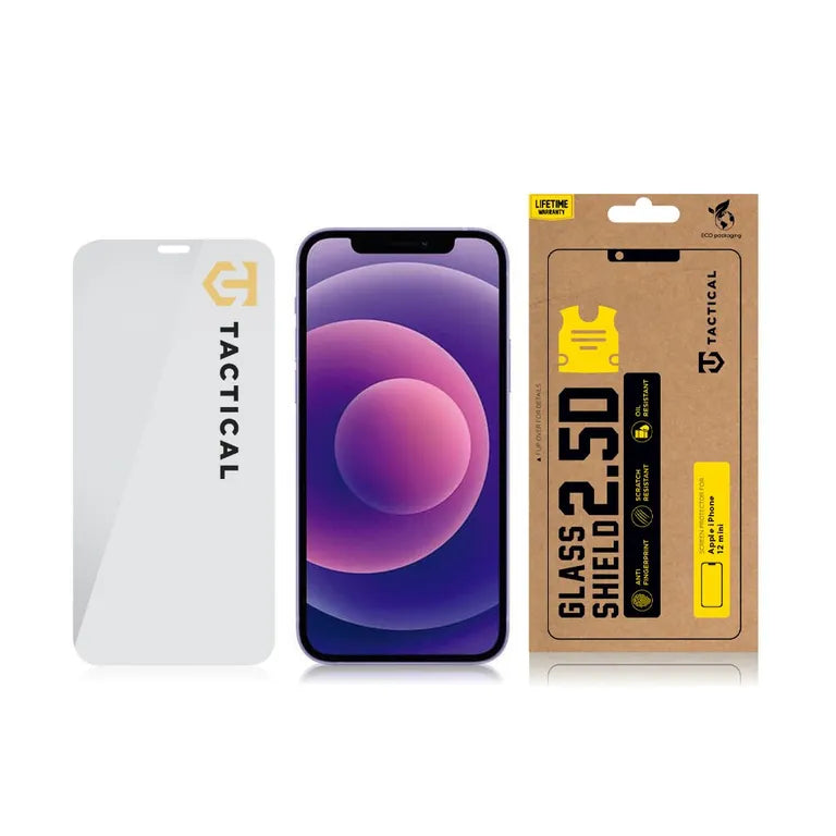 Taktikai üvegpajzs 2.5D sklo pro Apple iPhone 12 Mini átlátszó