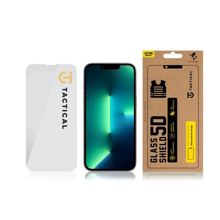 Taktikai üvegpajzs 2.5D sklo pro Apple iPhone 13/13 Pro/14 átlátszó