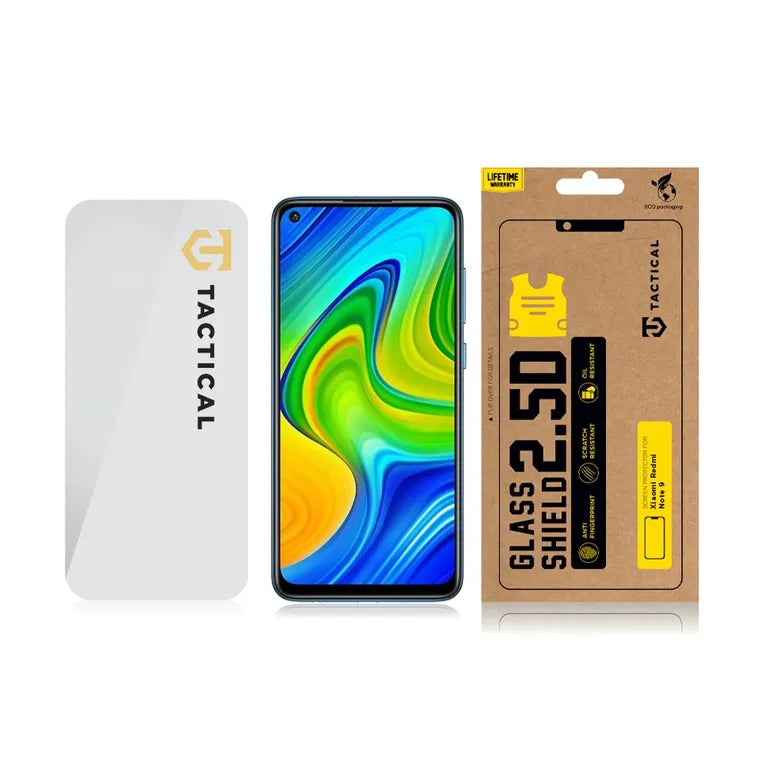 Taktikai üvegpajzs 2.5D sklo pro Xiaomi Redmi Note 9 Tiszta