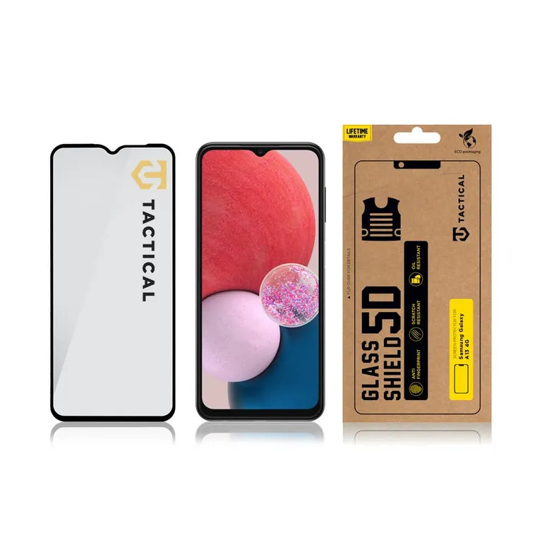 Taktikai üvegpajzs 5D sklo pro Samsung Galaxy A13 4G fekete