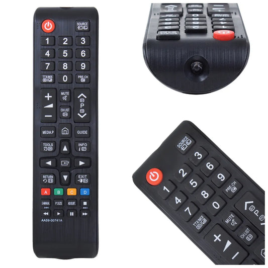 Univerzális távirányító tv smart 00741a, 17,5cm x 4,5cm x 2,3cm, fekete
