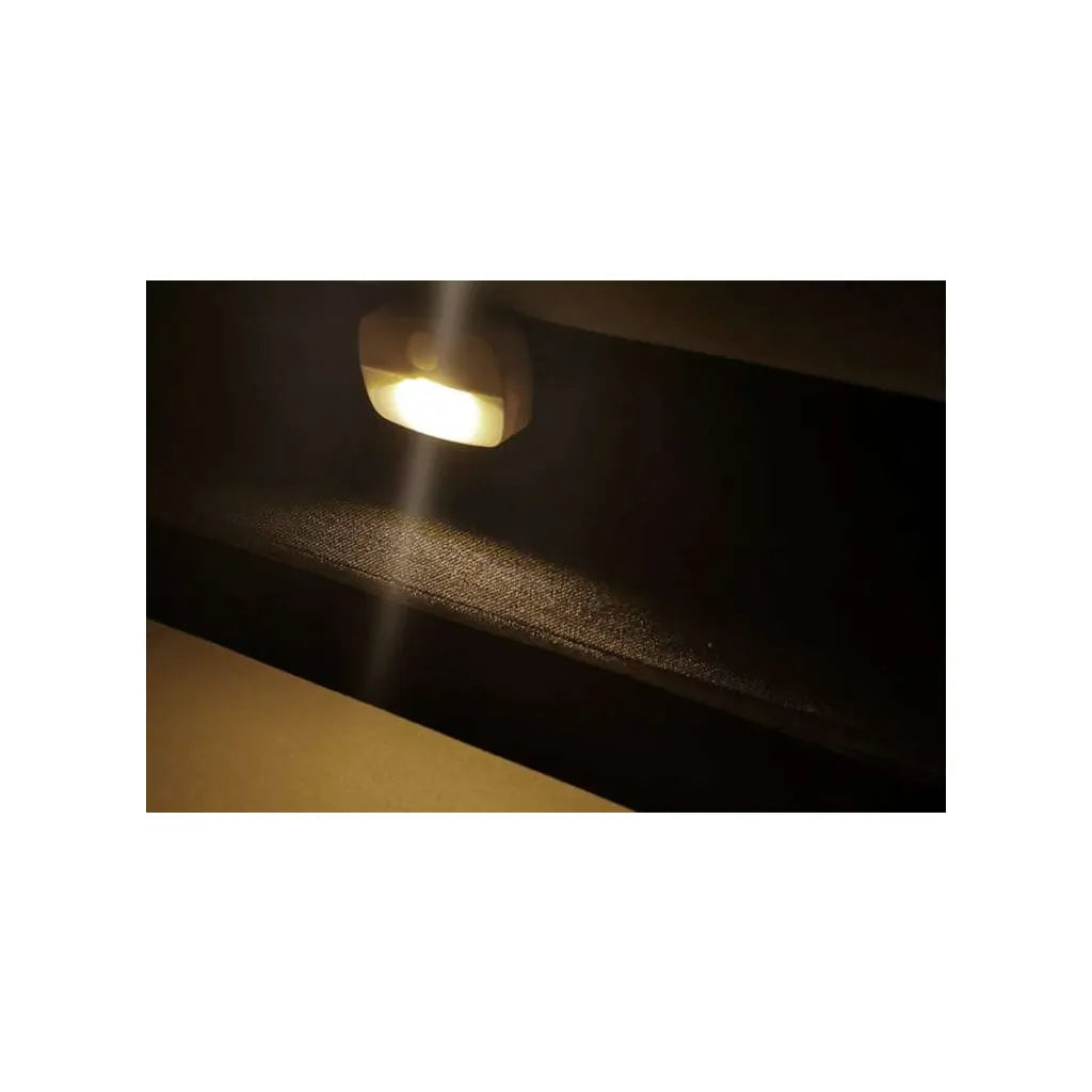 Tapadókorongos mozgásérzékelő éjjeli LED fény, 4,5x6,5x2 cm, fehér